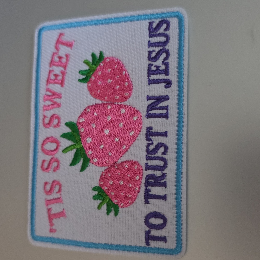 Tis So Sweet To Trust In JESUS IRON ON PATCH